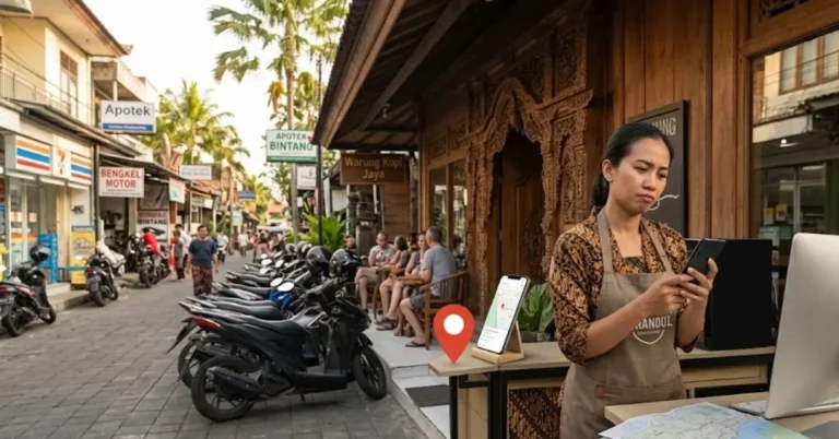 Pemilik bisnis lokal memeriksa informasi usaha agar lebih mudah ditemukan di Google Maps dan pencarian.