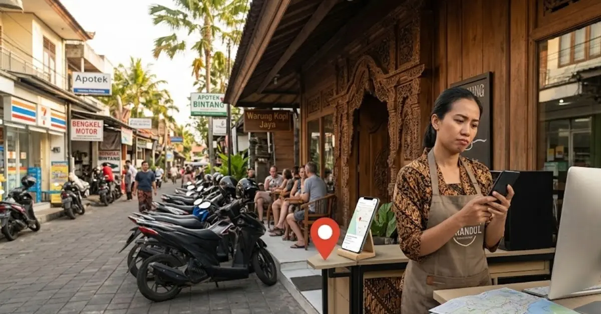 Pemilik bisnis lokal memeriksa informasi usaha agar lebih mudah ditemukan di Google Maps dan pencarian.